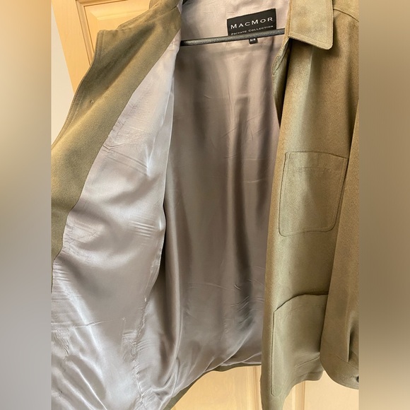 Vintage 90s MacMor Chore Coat Jacket Mens XL Made in Canada Olive - Picture 10 of 10
